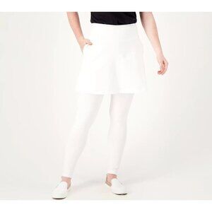 Wicked by Women with Control Regular Skirted Legging Alabaster Large